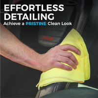 - All-Purpose Microfiber Terry Cleaning Towels - Commercial Grade, Highly Absorbent, Lint-Free, Streak-Free, Kitchens, Bathrooms, Offices, 300Gsm, 12In X 12In, Grey (12-Pack)