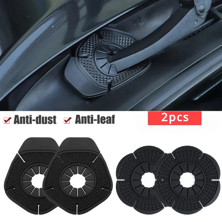 2Pcs Universal Car Windshield Wiper Dustproof Cover Debris Leaves Falling Protection Sleeve Windscreen Wiper Bottom Hole Cover