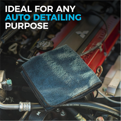 - All-Purpose Microfiber Terry Cleaning Towels - Commercial Grade, Highly Absorbent, Lint-Free, Streak-Free, Kitchens, Bathrooms, Offices, 300Gsm, 12In X 12In, Grey (12-Pack)