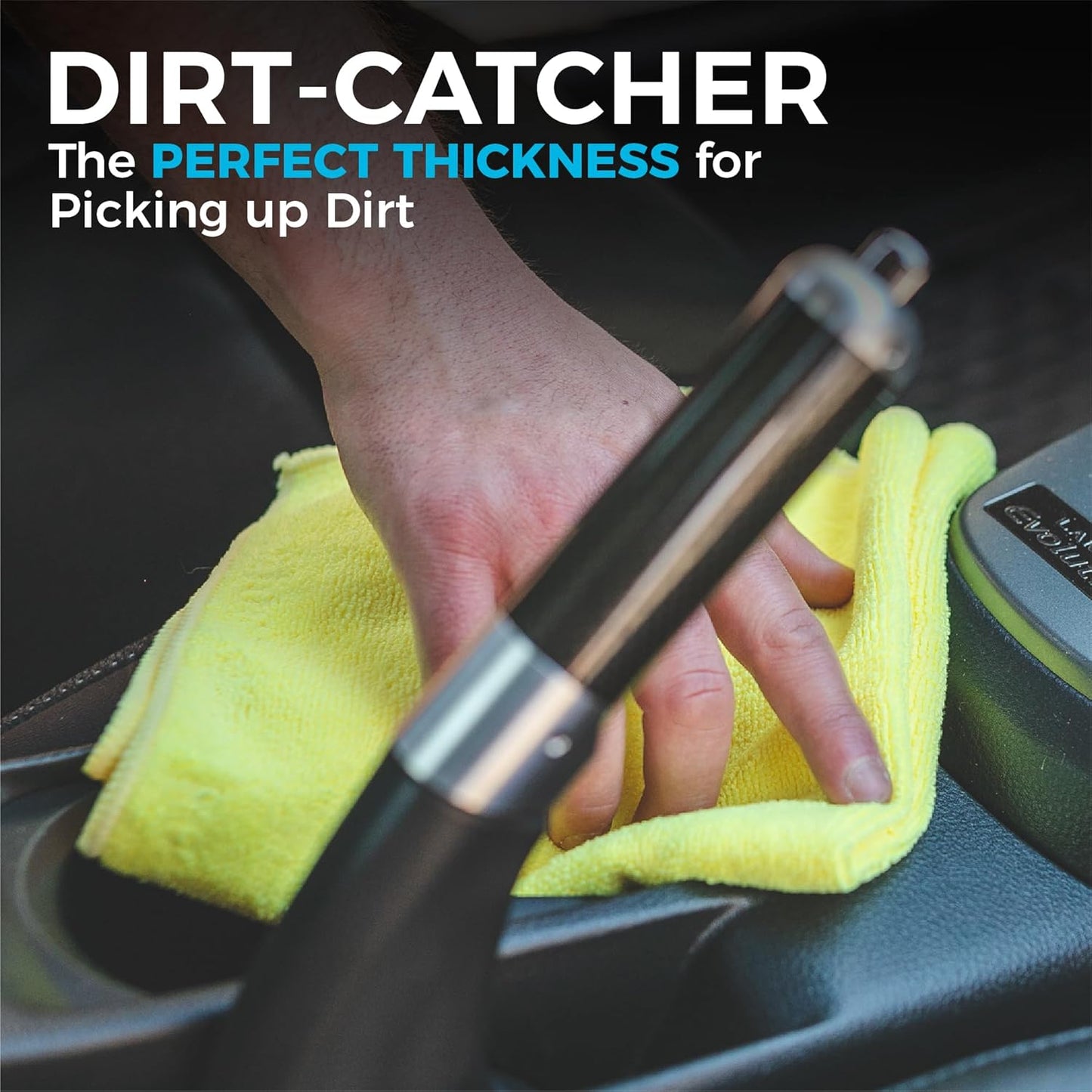 - All-Purpose Microfiber Terry Cleaning Towels - Commercial Grade, Highly Absorbent, Lint-Free, Streak-Free, Kitchens, Bathrooms, Offices, 300Gsm, 12In X 12In, Grey (12-Pack)