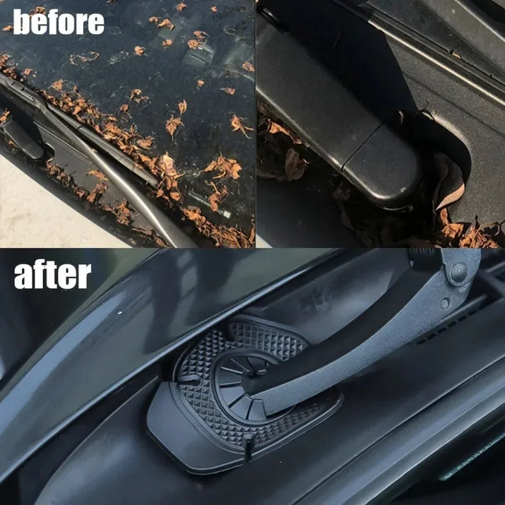 2Pcs Universal Car Windshield Wiper Dustproof Cover Debris Leaves Falling Protection Sleeve Windscreen Wiper Bottom Hole Cover