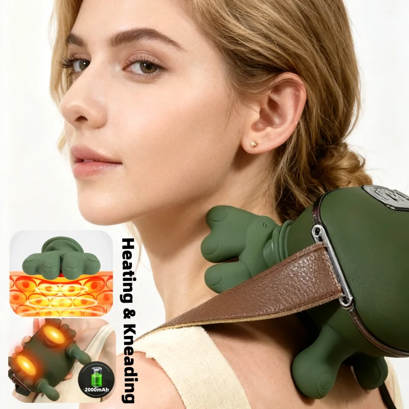 Wireless Neck Massager Imitates Human Hands to Knead Massage to Relieve Neck/Shoulder Painmmassage Shawl