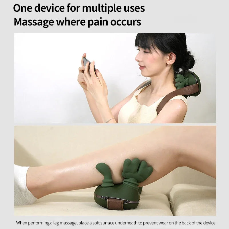 Wireless Neck Massager Imitates Human Hands to Knead Massage to Relieve Neck/Shoulder Painmmassage Shawl